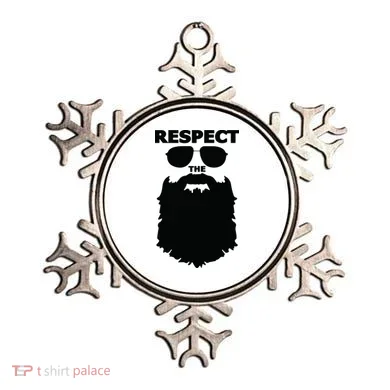 Respect The Beard Novelty Graphic Great Gift Ornament