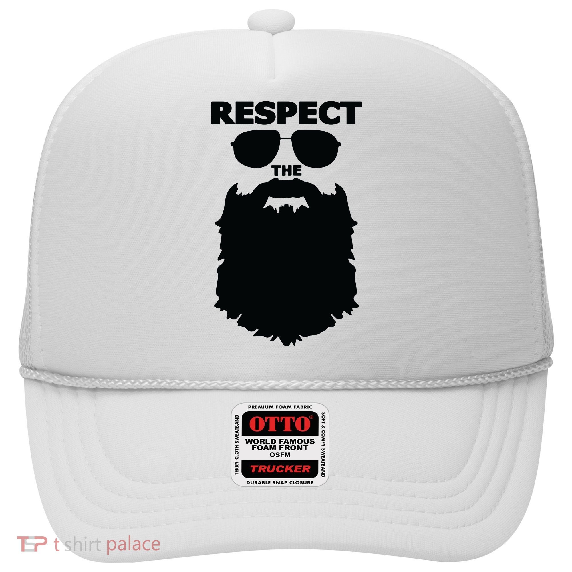 Respect The Beard Novelty Graphic Great Gift Hat