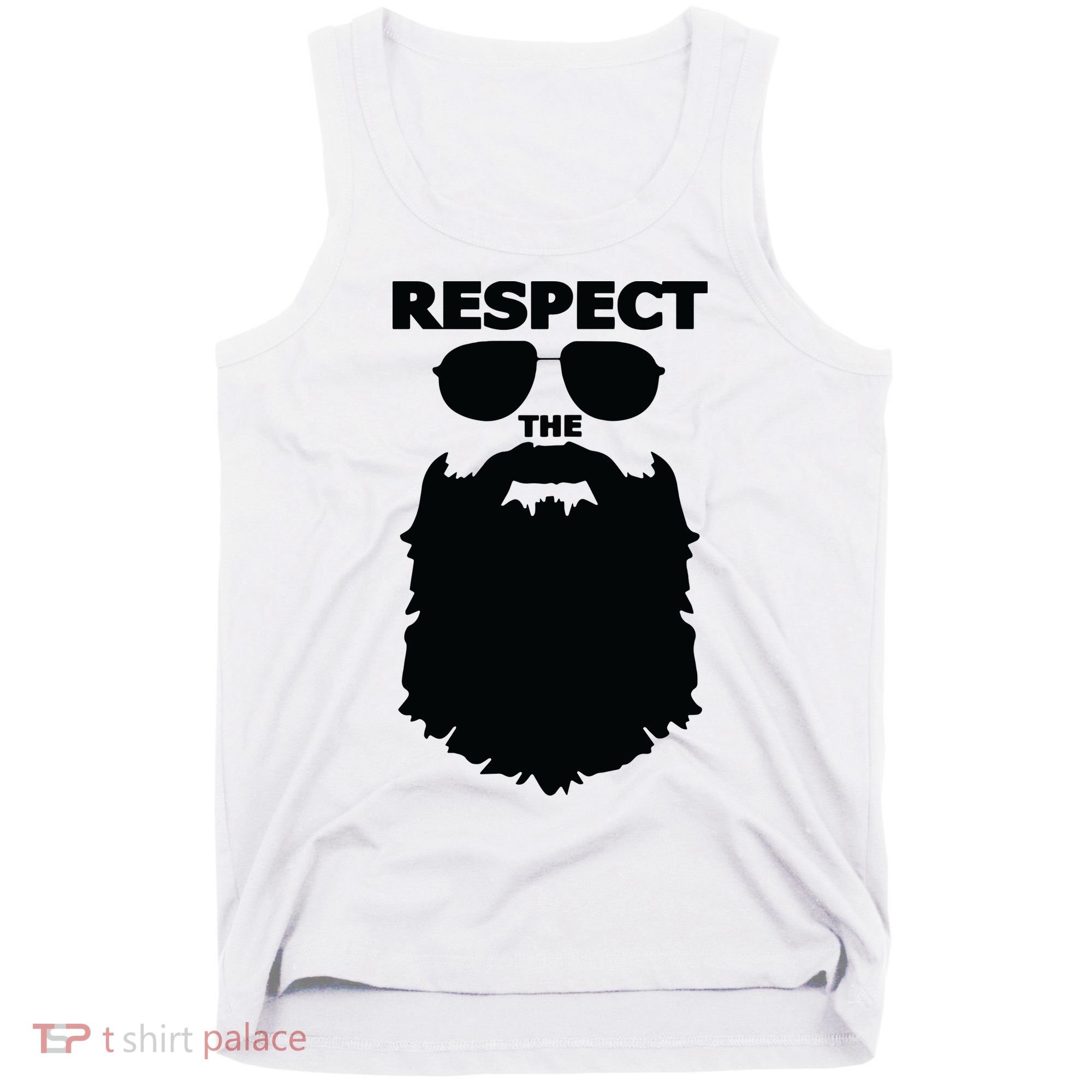 Respect The Beard Novelty Graphic Great Gift Tank Top
