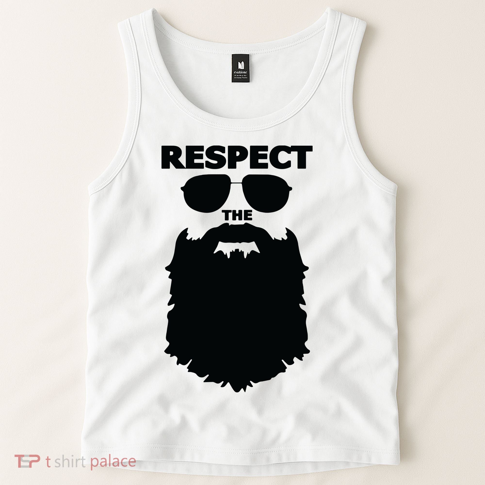 Respect The Beard Novelty Graphic Great Gift Tank Top