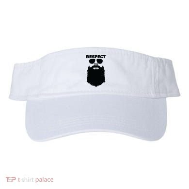 Respect The Beard Novelty Graphic Great Gift Visor