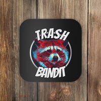 Raccoon Trash Bandit Funny Raccoon Trash Panda Coaster thumb 0