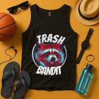 Raccoon Trash Bandit Funny Raccoon Trash Panda Tank Top thumb 4