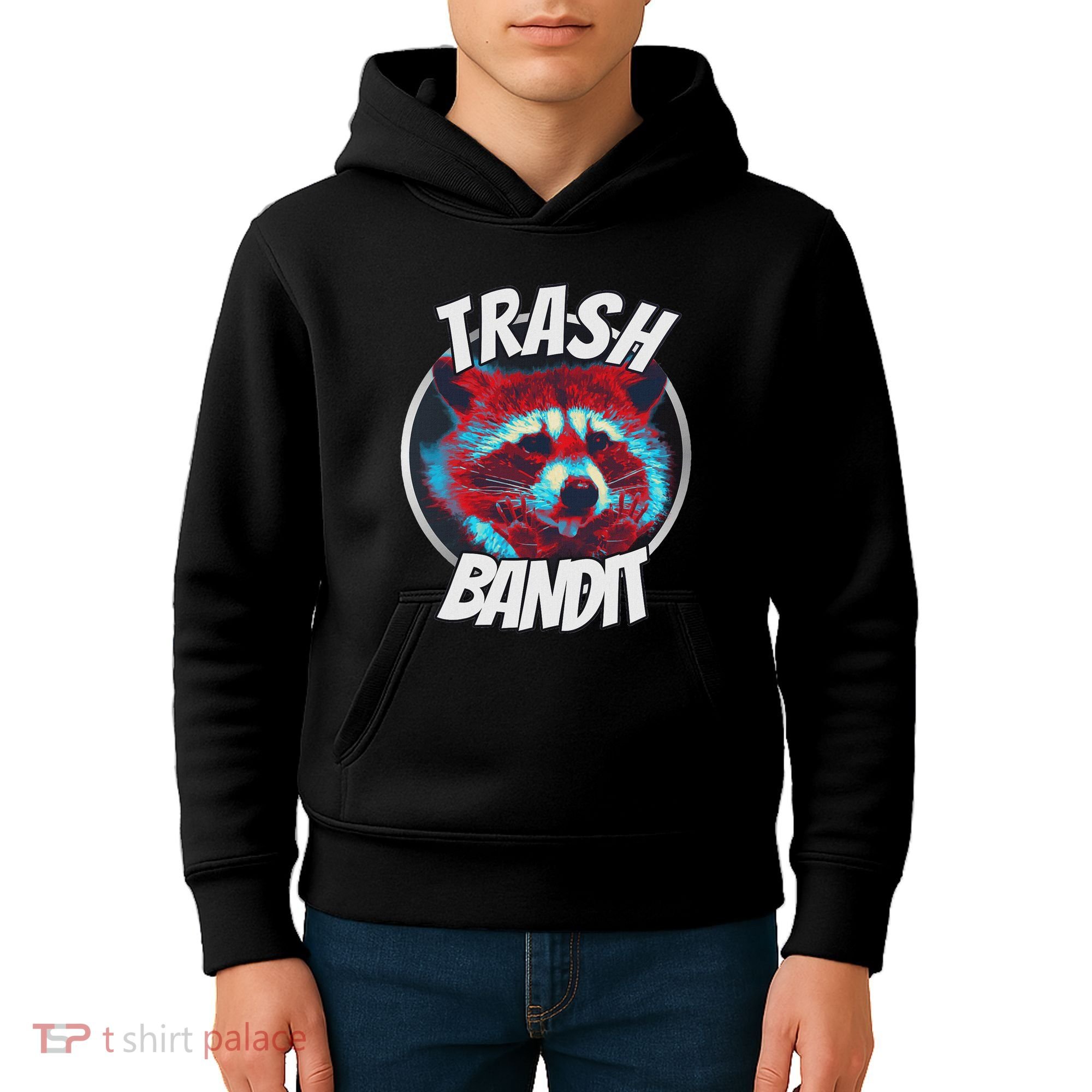 Raccoon Trash Bandit Funny Raccoon Trash Panda Kids Hoodie