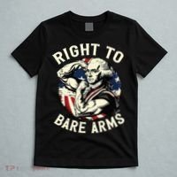 Right To Bare Arms 4th Of July Funny Gym George Washington T-Shirt thumb 5