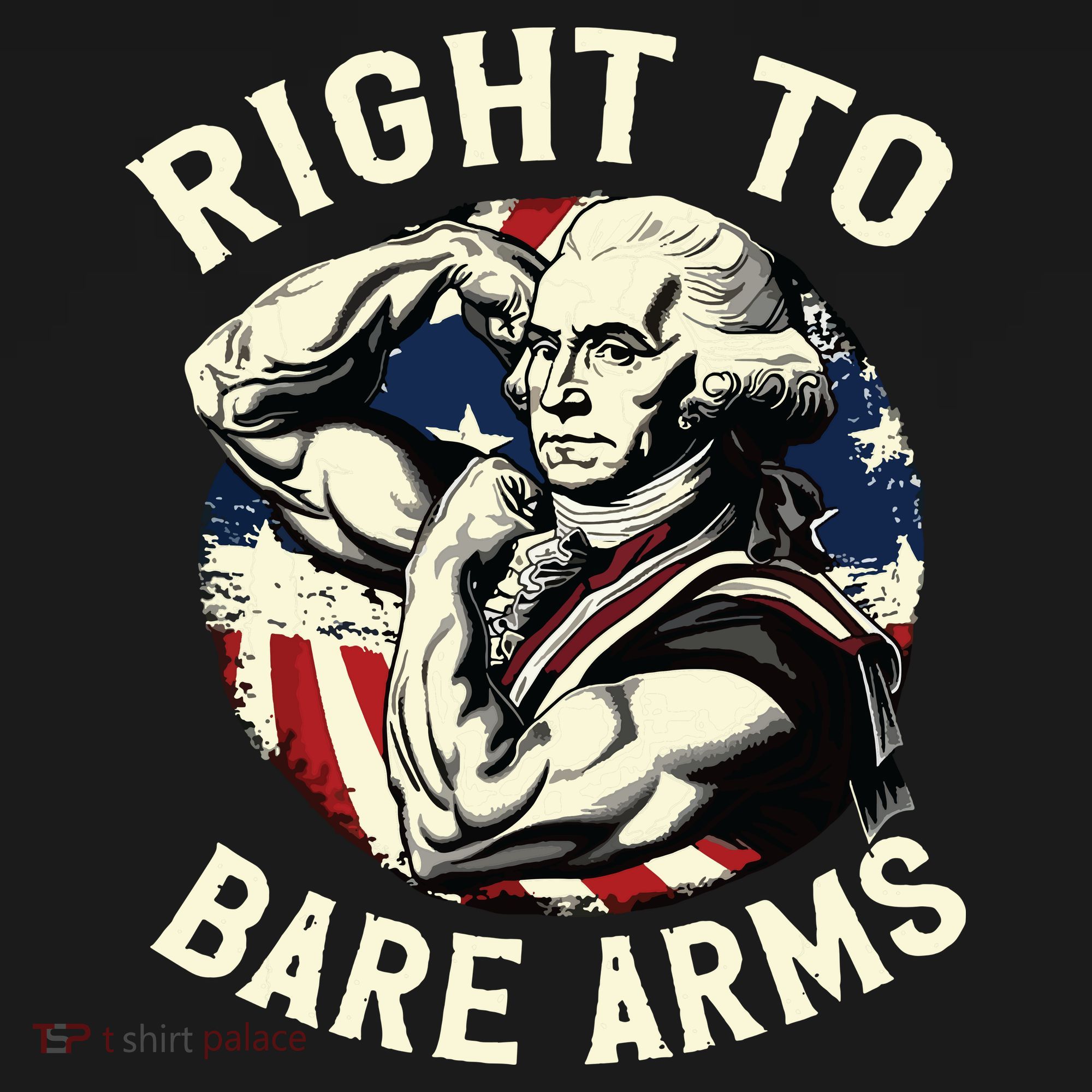 Right To Bare Arms 4th Of July Funny Gym George Washington Women's Hoodie