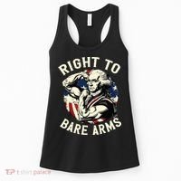 Right To Bare Arms 4th Of July Funny Gym George Washington Women's Tank Top thumb 0