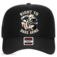 Right To Bare Arms 4th Of July Funny Gym George Washington Hat thumb 0