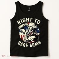 Right To Bare Arms 4th Of July Funny Gym George Washington Tank Top thumb 2