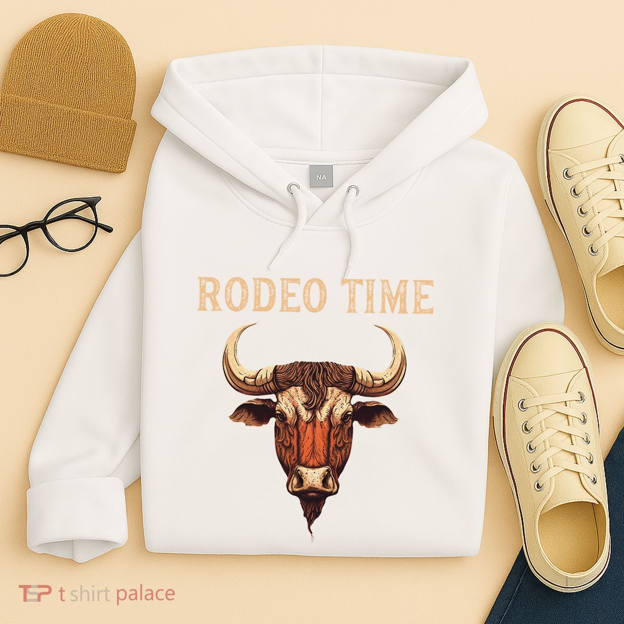Rodeo Time Bull Riding Cowboy Bull Rider Hoodie