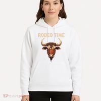 Rodeo Time Bull Riding Cowboy Bull Rider Hoodie thumb 5