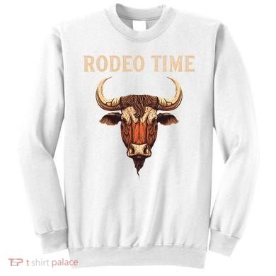 Rodeo Time Bull Riding Cowboy Bull Rider Sweatshirt