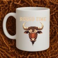Rodeo Time Bull Riding Cowboy Bull Rider Coffee Mug thumb 2