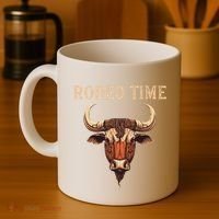Rodeo Time Bull Riding Cowboy Bull Rider Coffee Mug thumb 4