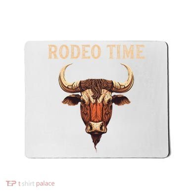 Rodeo Time Bull Riding Cowboy Bull Rider Mousepad