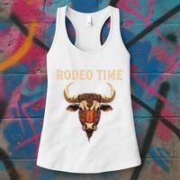 Rodeo Time Bull Riding Cowboy Bull Rider Women's Tank Top thumb 3