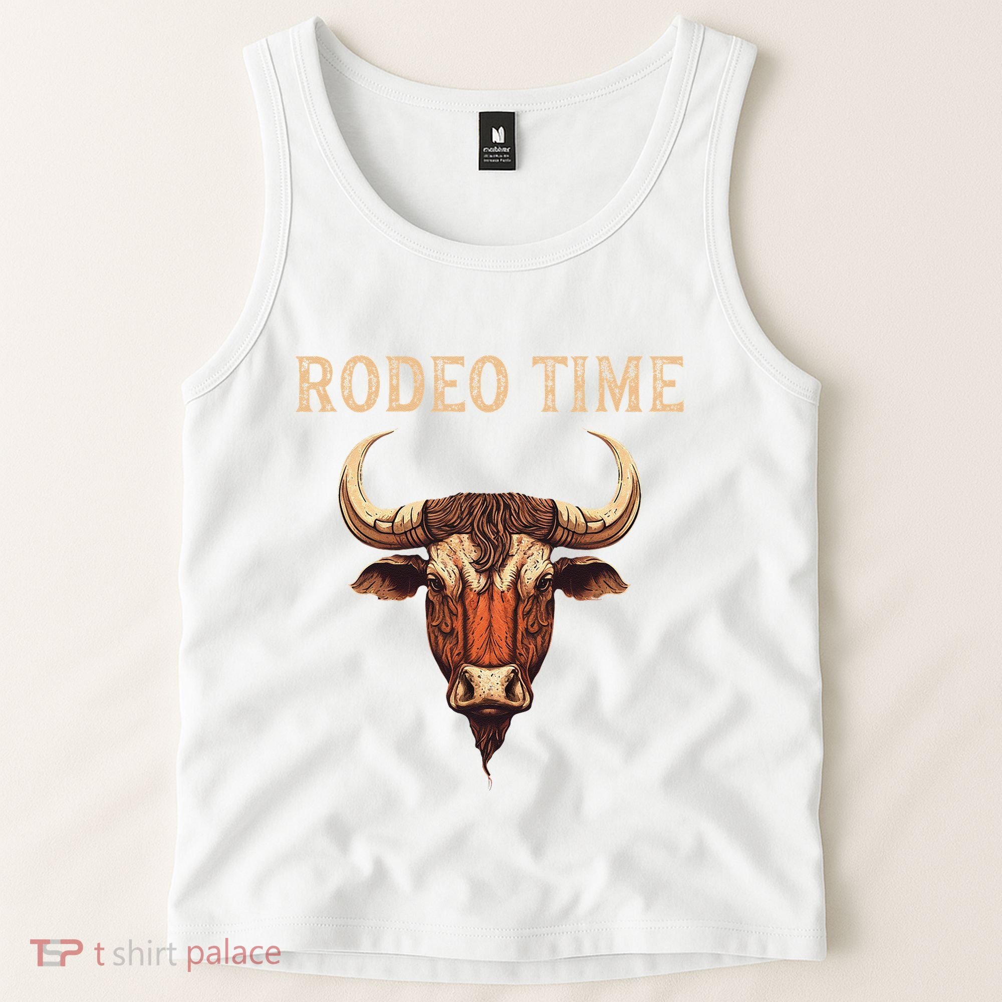 Rodeo Time Bull Riding Cowboy Bull Rider Tank Top