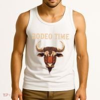 Rodeo Time Bull Riding Cowboy Bull Rider Tank Top thumb 3