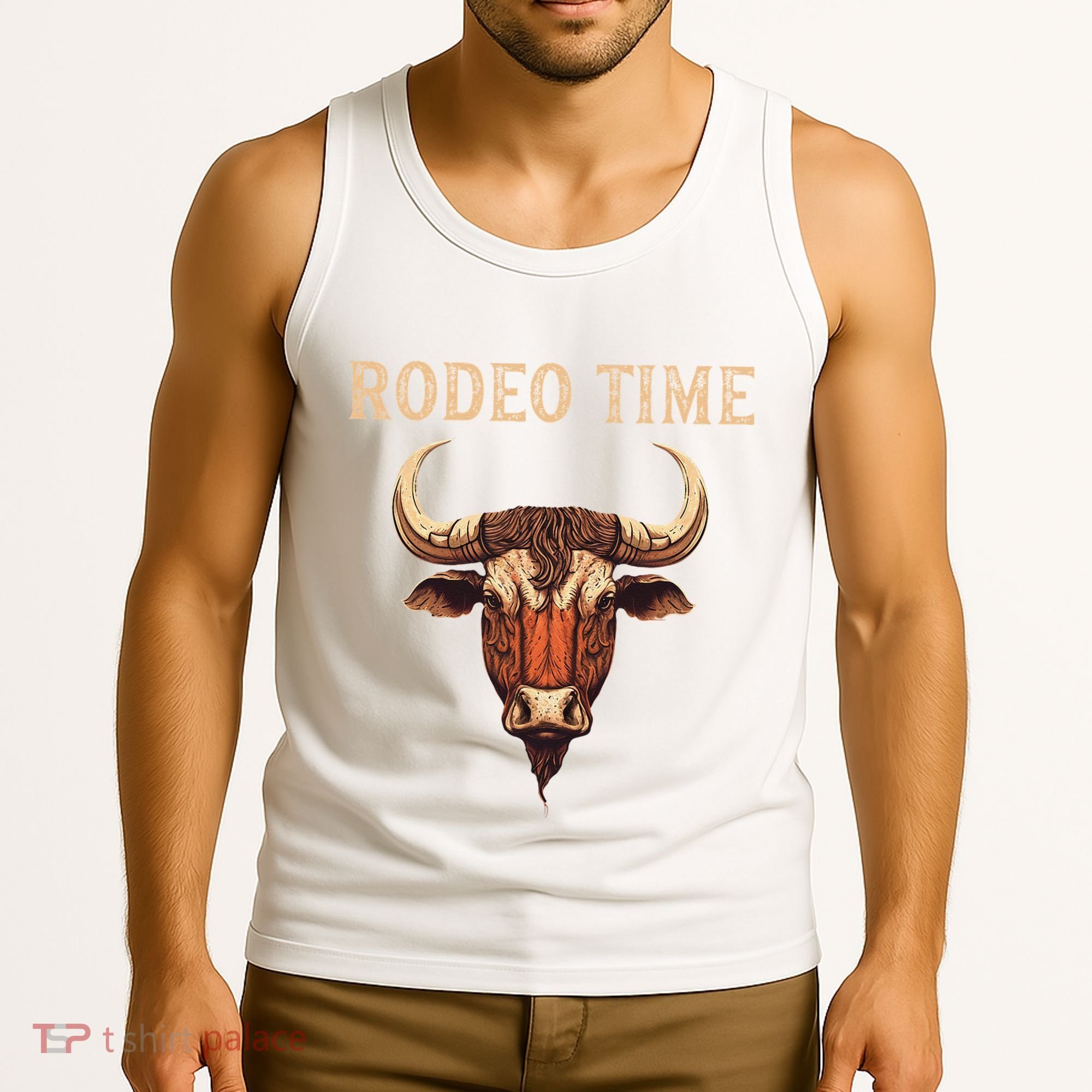 Rodeo Time Bull Riding Cowboy Bull Rider Tank Top