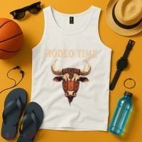 Rodeo Time Bull Riding Cowboy Bull Rider Tank Top thumb 4