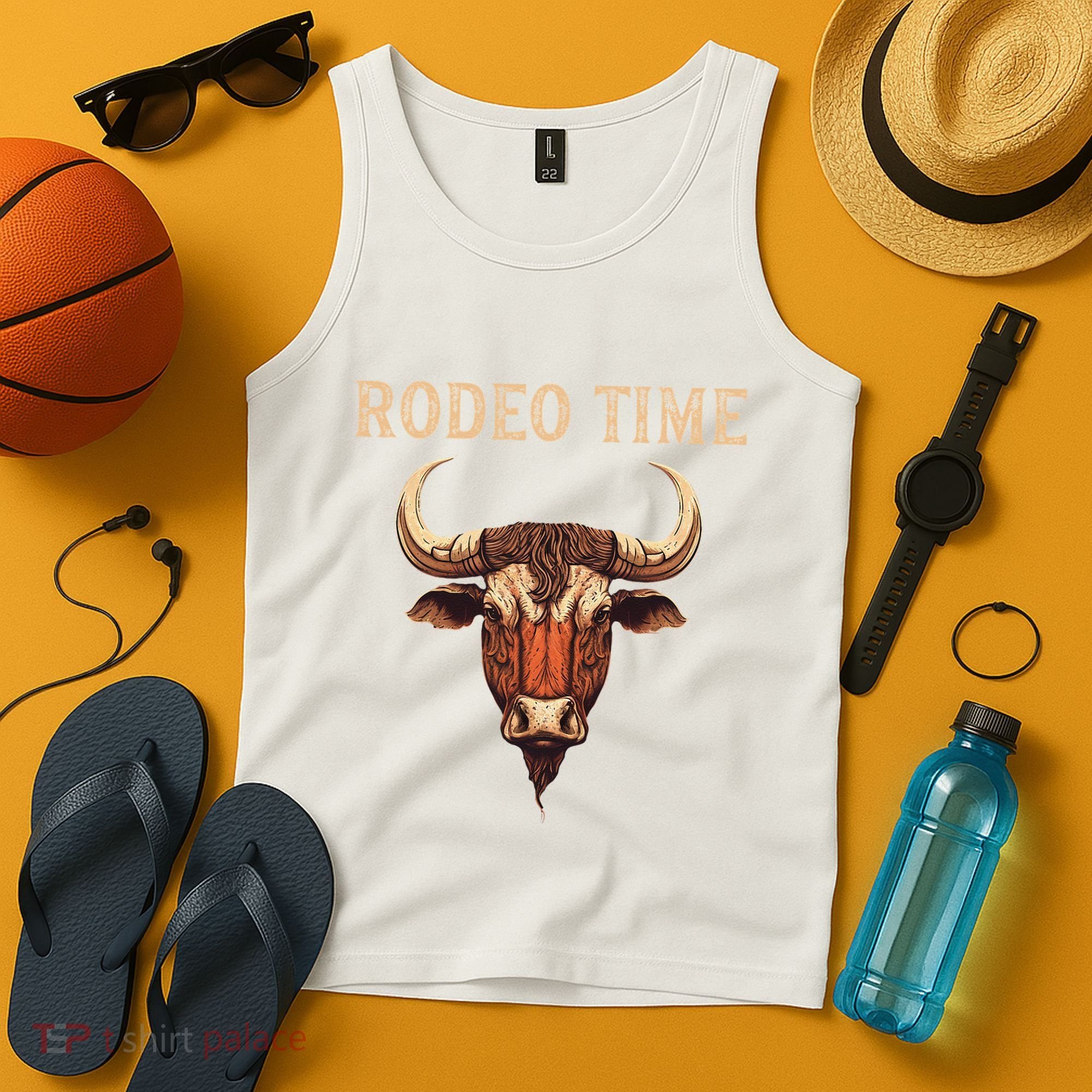 Rodeo Time Bull Riding Cowboy Bull Rider Tank Top
