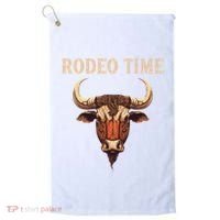 Rodeo Time Bull Riding Cowboy Bull Rider Golf Towel thumb 0