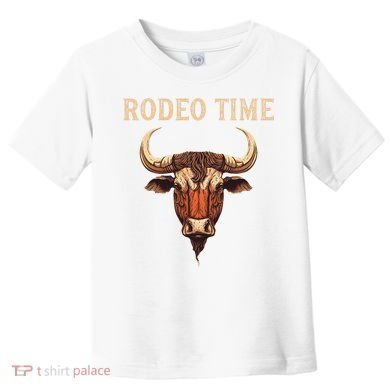 Rodeo Time Bull Riding Cowboy Bull Rider Toddler T-Shirt