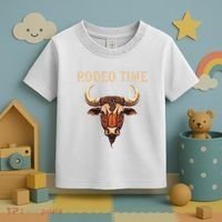 Rodeo Time Bull Riding Cowboy Bull Rider Toddler T-Shirt thumb 3