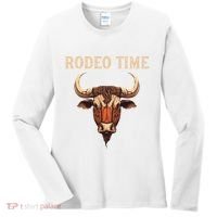 Rodeo Time Bull Riding Cowboy Bull Rider Women's Long Sleeve Shirt thumb 0