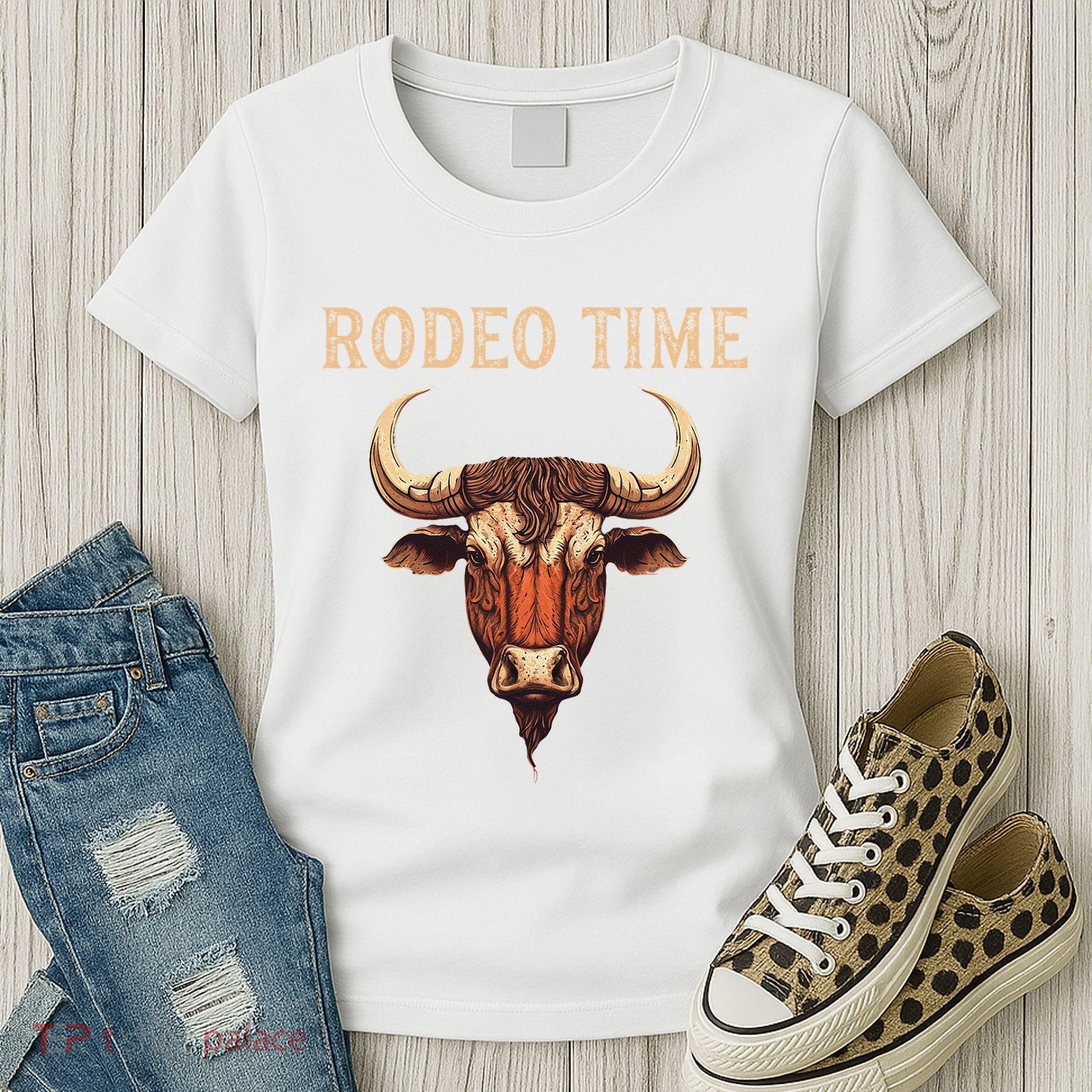 Rodeo Time Bull Riding Cowboy Bull Rider Women's T-Shirt