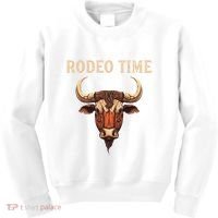 Rodeo Time Bull Riding Cowboy Bull Rider Kids Sweatshirt thumb 0