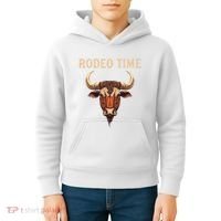 Rodeo Time Bull Riding Cowboy Bull Rider Kids Hoodie thumb 4