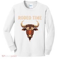 Rodeo Time Bull Riding Cowboy Bull Rider Kids Long Sleeve Shirt thumb 0