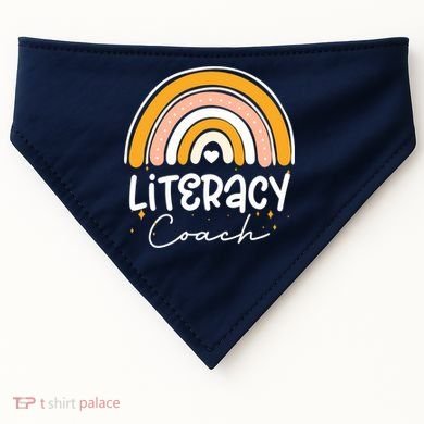 Reading Teacher Back School Special Literacy Coach Squad USA-Made Doggie Bandana