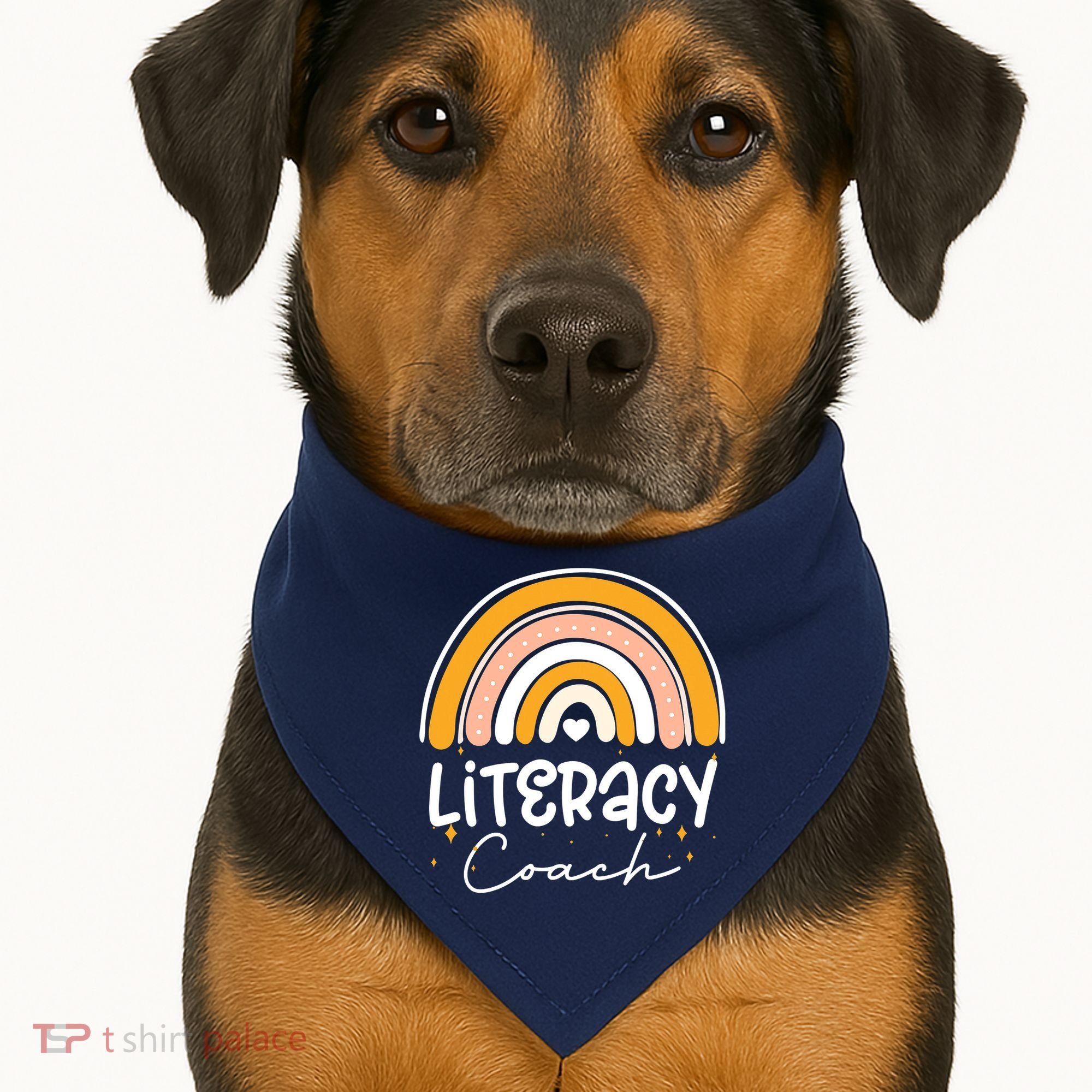 Reading Teacher Back School Special Literacy Coach Squad USA-Made Doggie Bandana