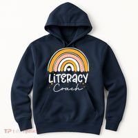 Reading Teacher Back School Special Literacy Coach Squad Hoodie thumb 0