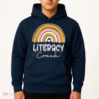 Reading Teacher Back School Special Literacy Coach Squad Hoodie thumb 2