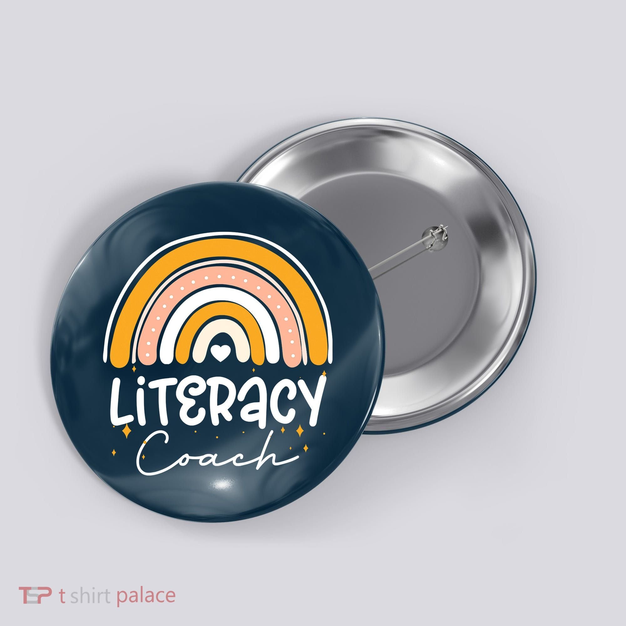 Reading Teacher Back School Special Literacy Coach Squad Button