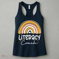 Reading Teacher Back School Special Literacy Coach Squad Women's Tank Top thumb 3
