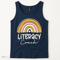 Reading Teacher Back School Special Literacy Coach Squad Tank Top thumb 2