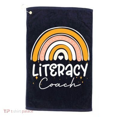 Reading Teacher Back School Special Literacy Coach Squad Golf Towel