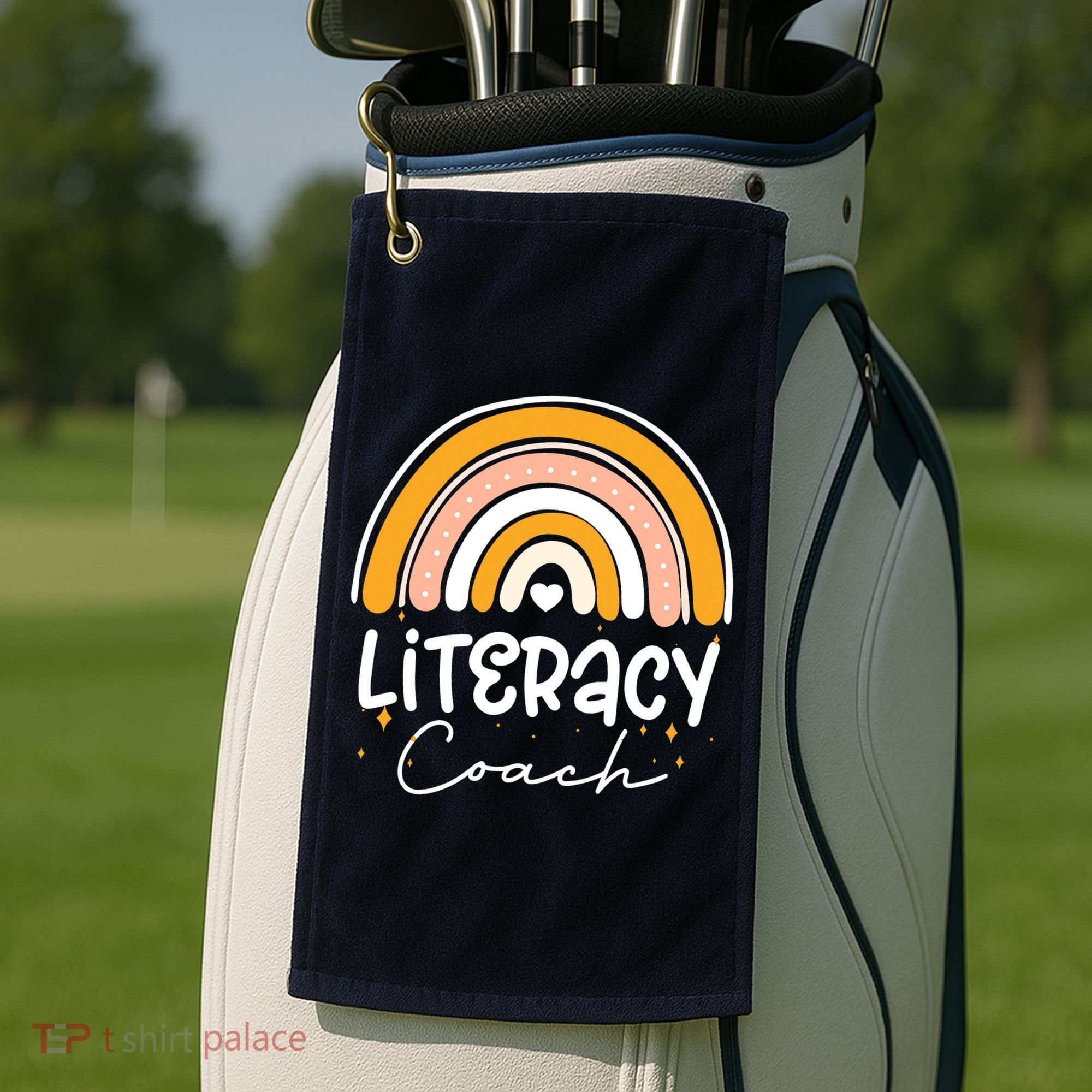 Reading Teacher Back School Special Literacy Coach Squad Golf Towel