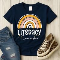 Reading Teacher Back School Special Literacy Coach Squad Women's T-Shirt thumb 3