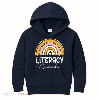 Reading Teacher Back School Special Literacy Coach Squad Kids Hoodie
