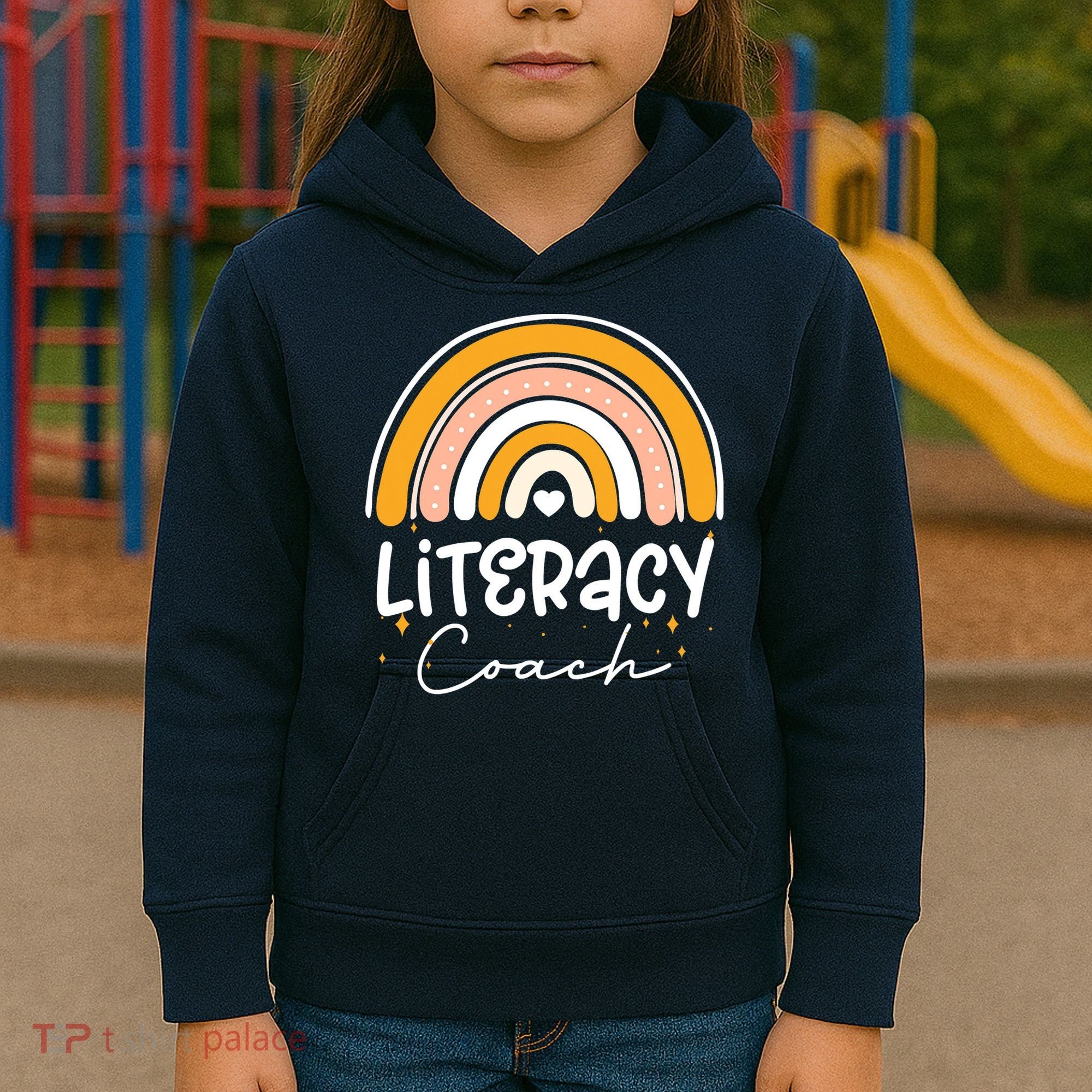 Reading Teacher Back School Special Literacy Coach Squad Kids Hoodie