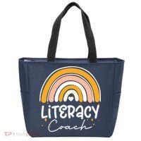 Reading Teacher Back School Special Literacy Coach Squad Tote Bag thumb 0
