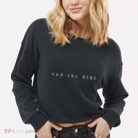 Read The BIBLE By 2415 Cropped Pullover Crew thumb 2