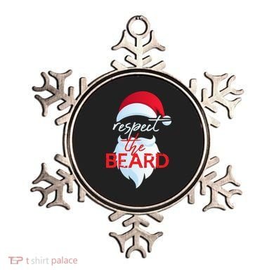 Respect The Beard Santa Claus Funny Christmas Ornament
