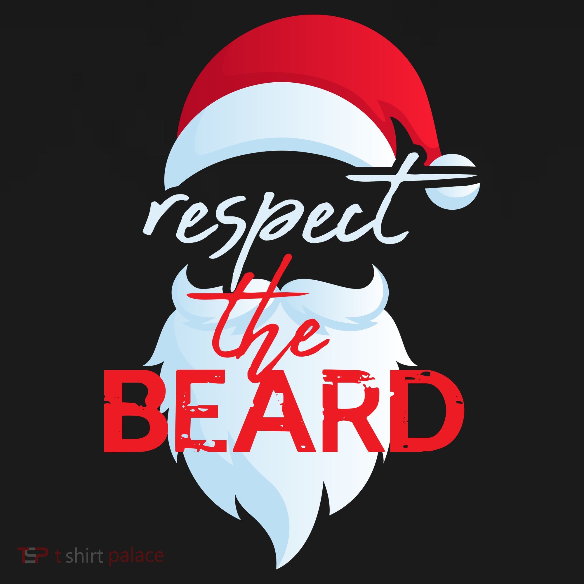 Respect The Beard Santa Claus Funny Christmas Ornament