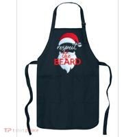 Respect The Beard Santa Claus Funny Christmas Apron thumb 0